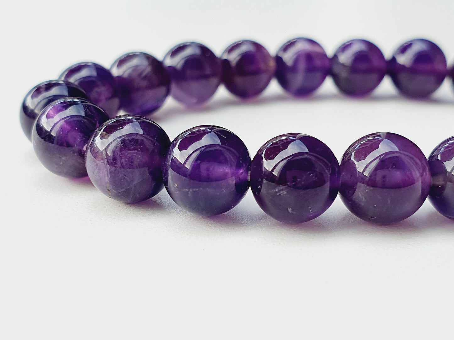 Amethyst natural stone protection bracelet 8mm bead