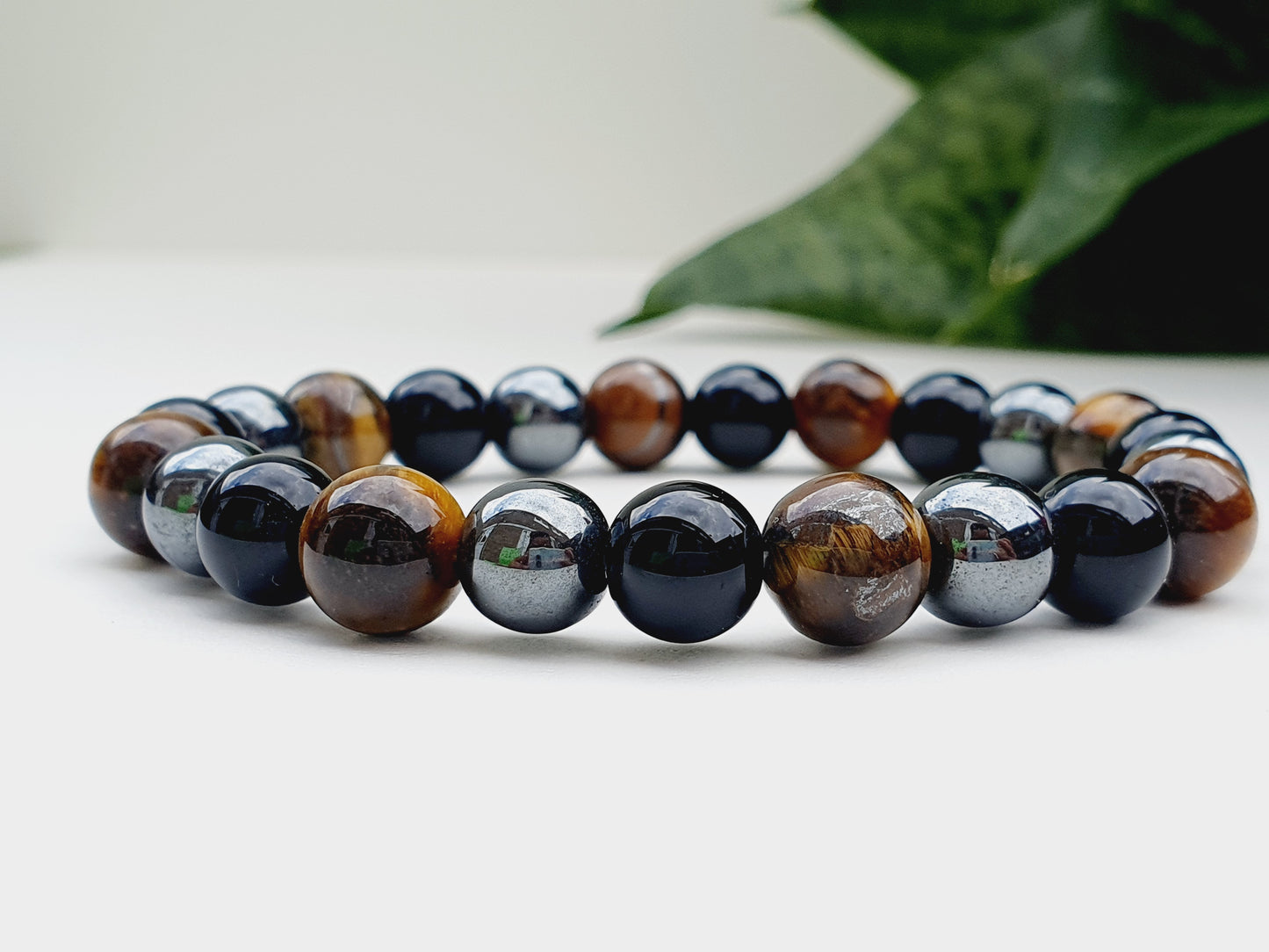 Power bracelet from natural stone 8mm bead
