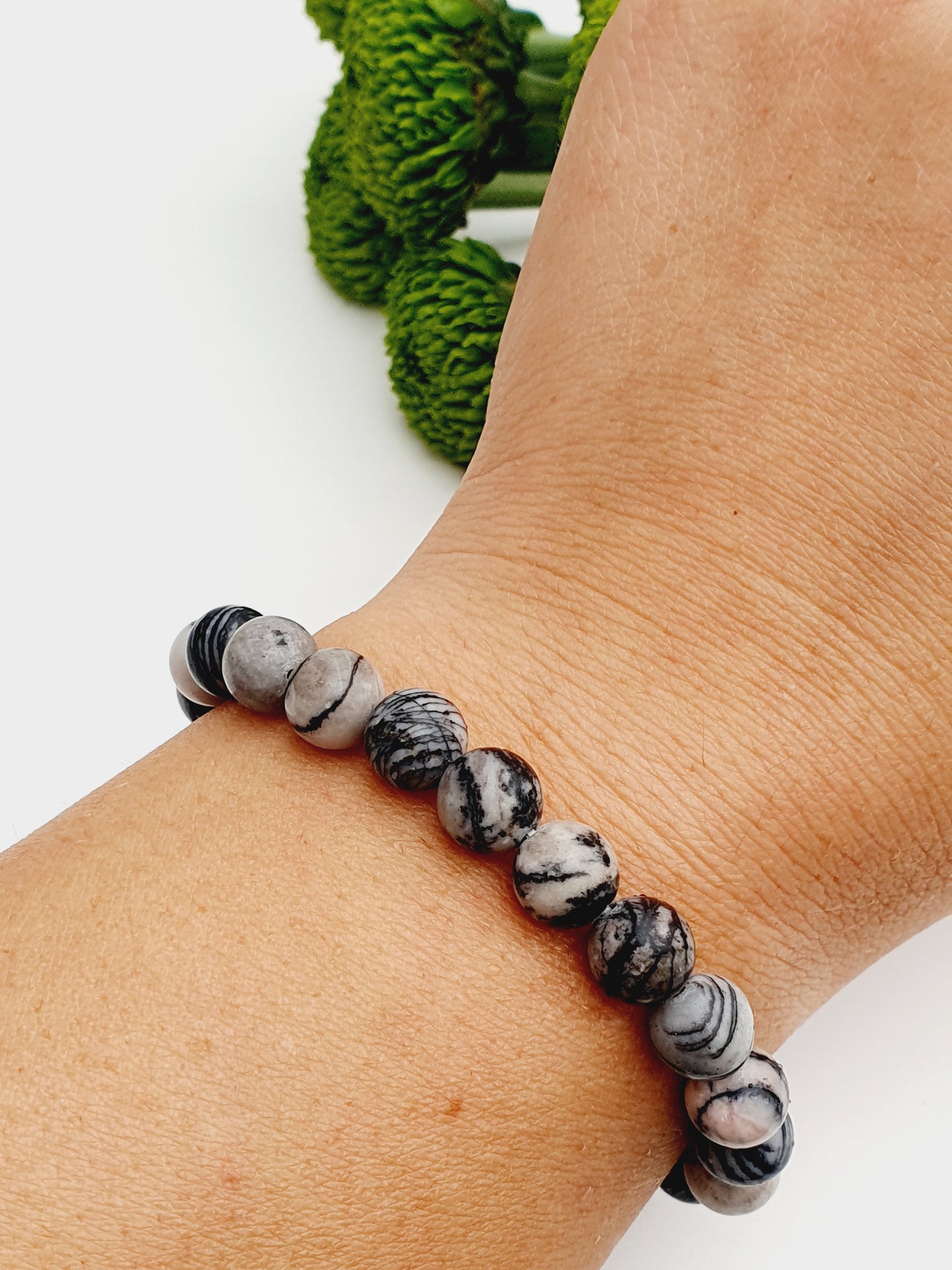 Spider Jasper bracelet natural stone 8mm bead
