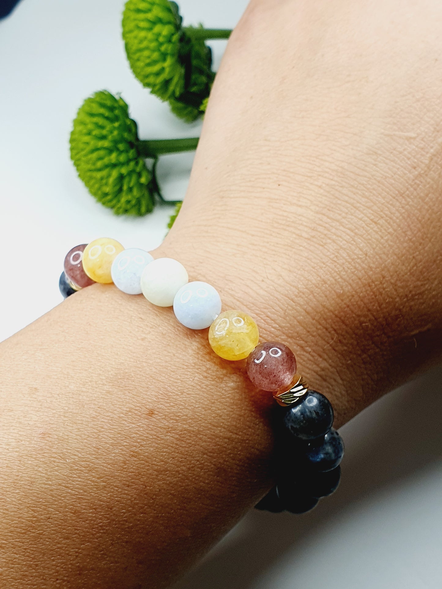 Energy bracelet from natural stone 8mm bead