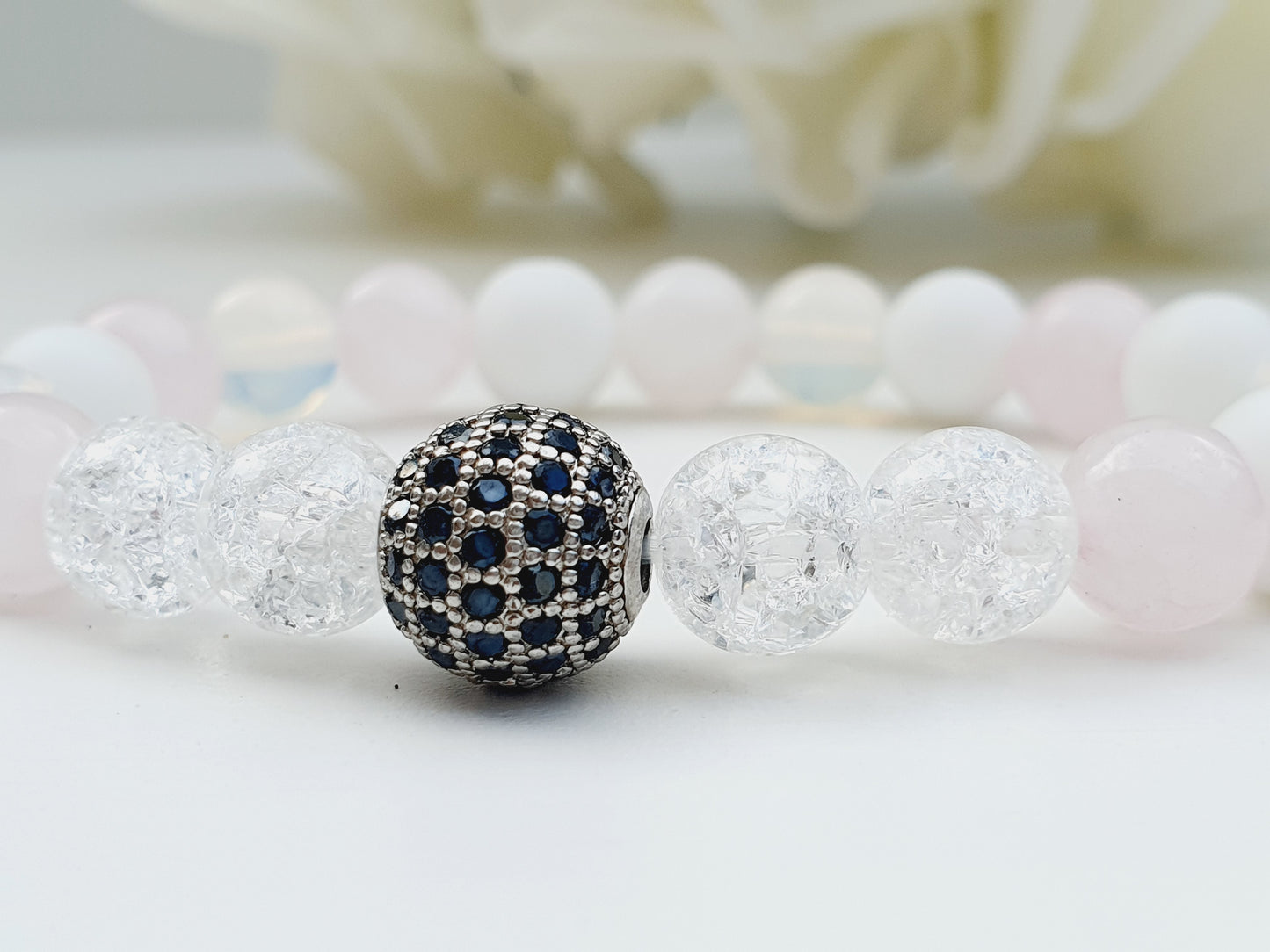 Life bracelet from natural stone 8mm bead