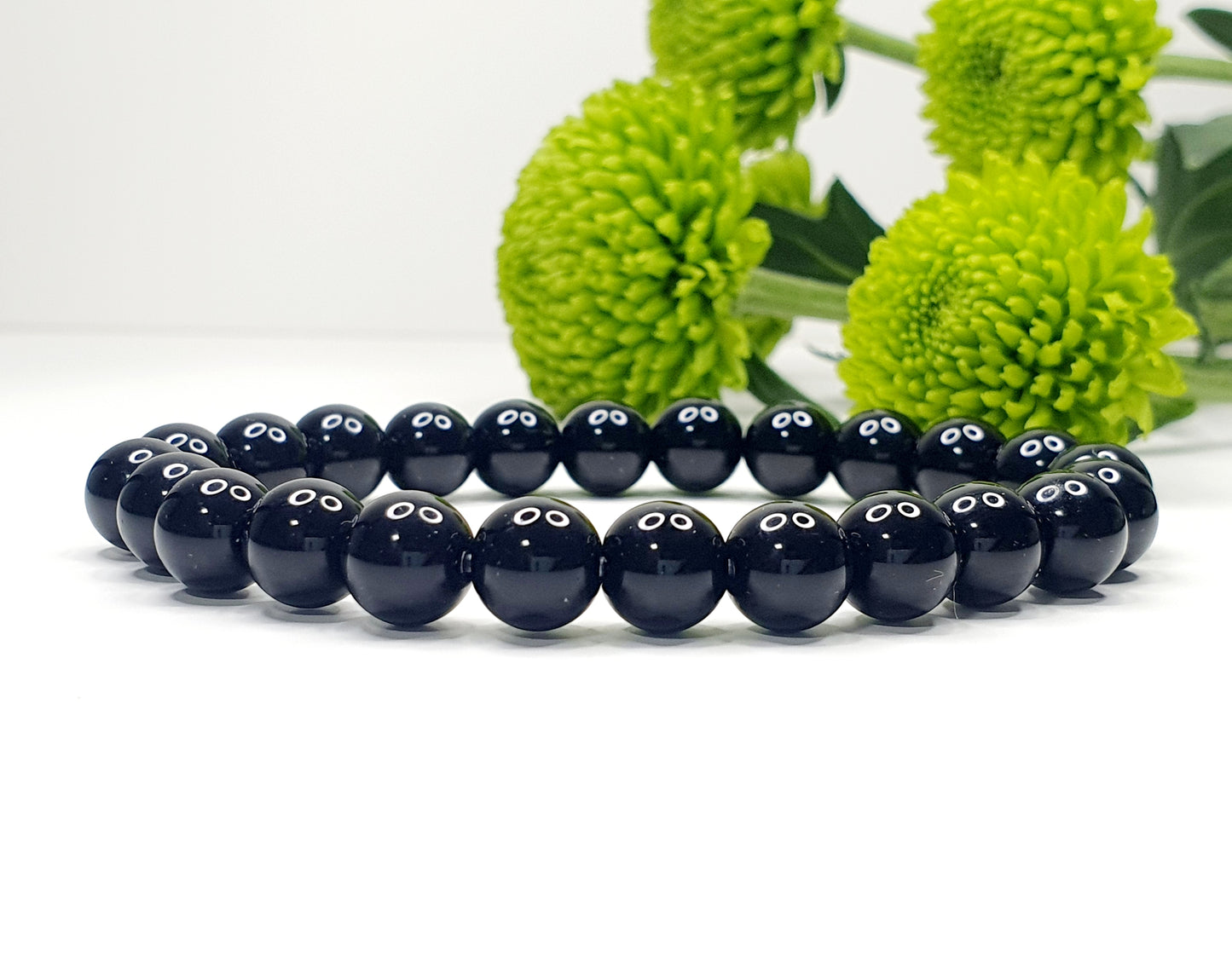 Black Onyx bracelet from natural stone 8mm bead