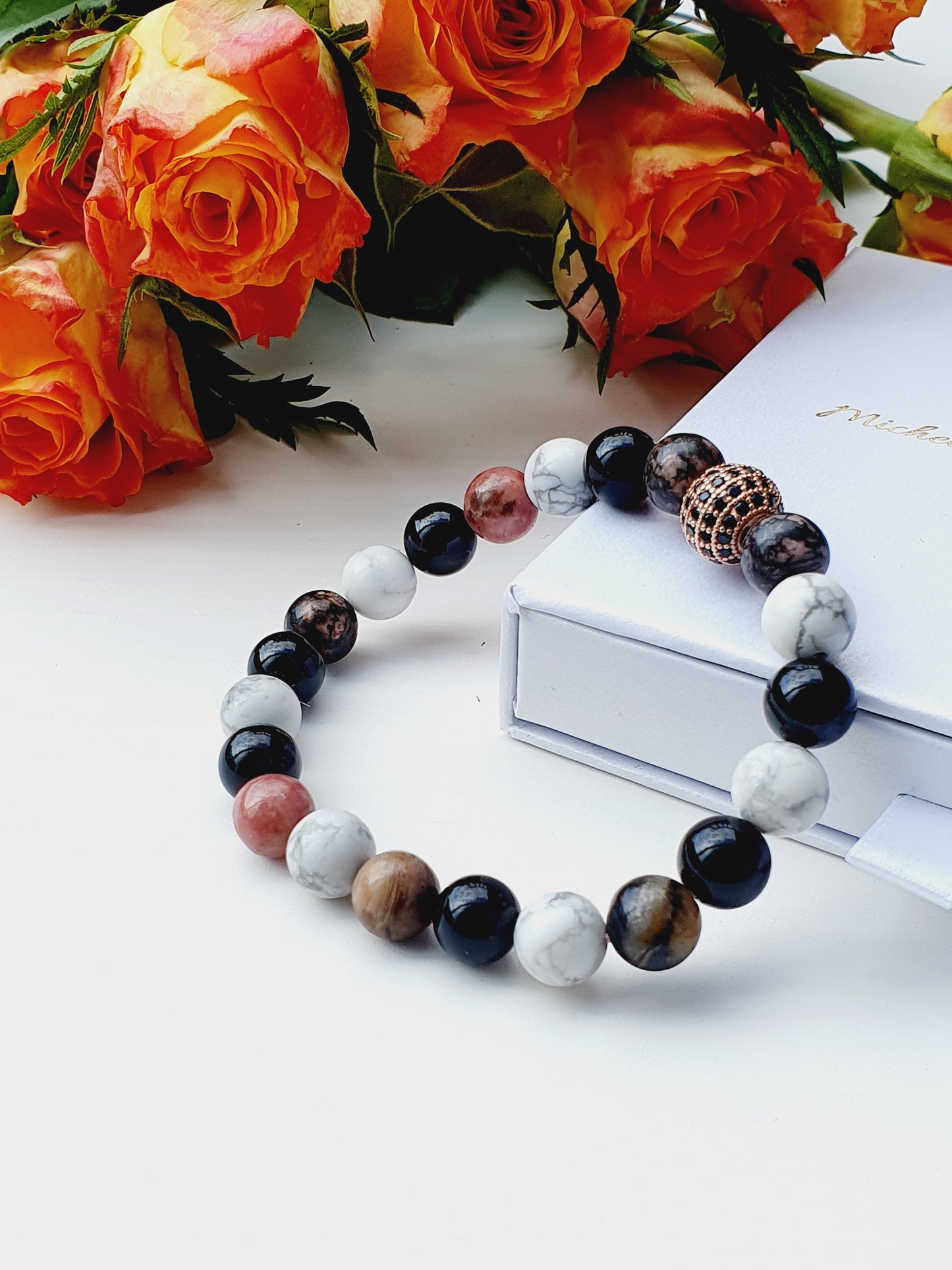 Abundance bracelet from natural gemstone 8mm bead