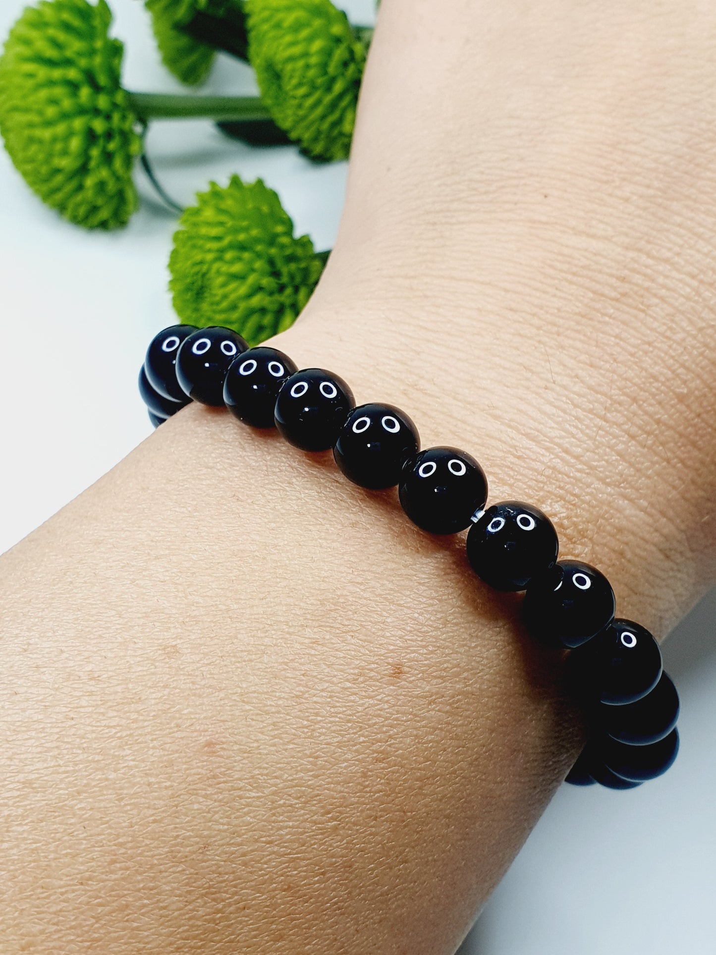 Black Onyx bracelet from natural stone 8mm bead