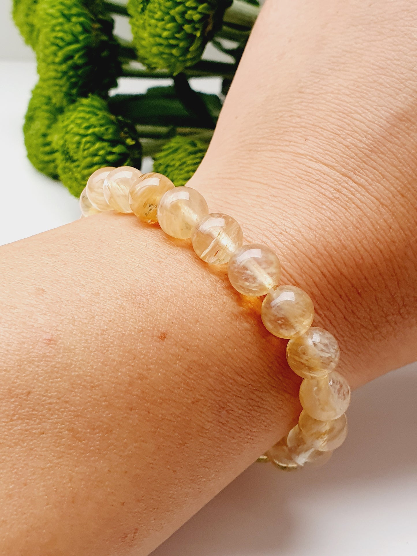 Citrine natural stone bracelet 8mm bead