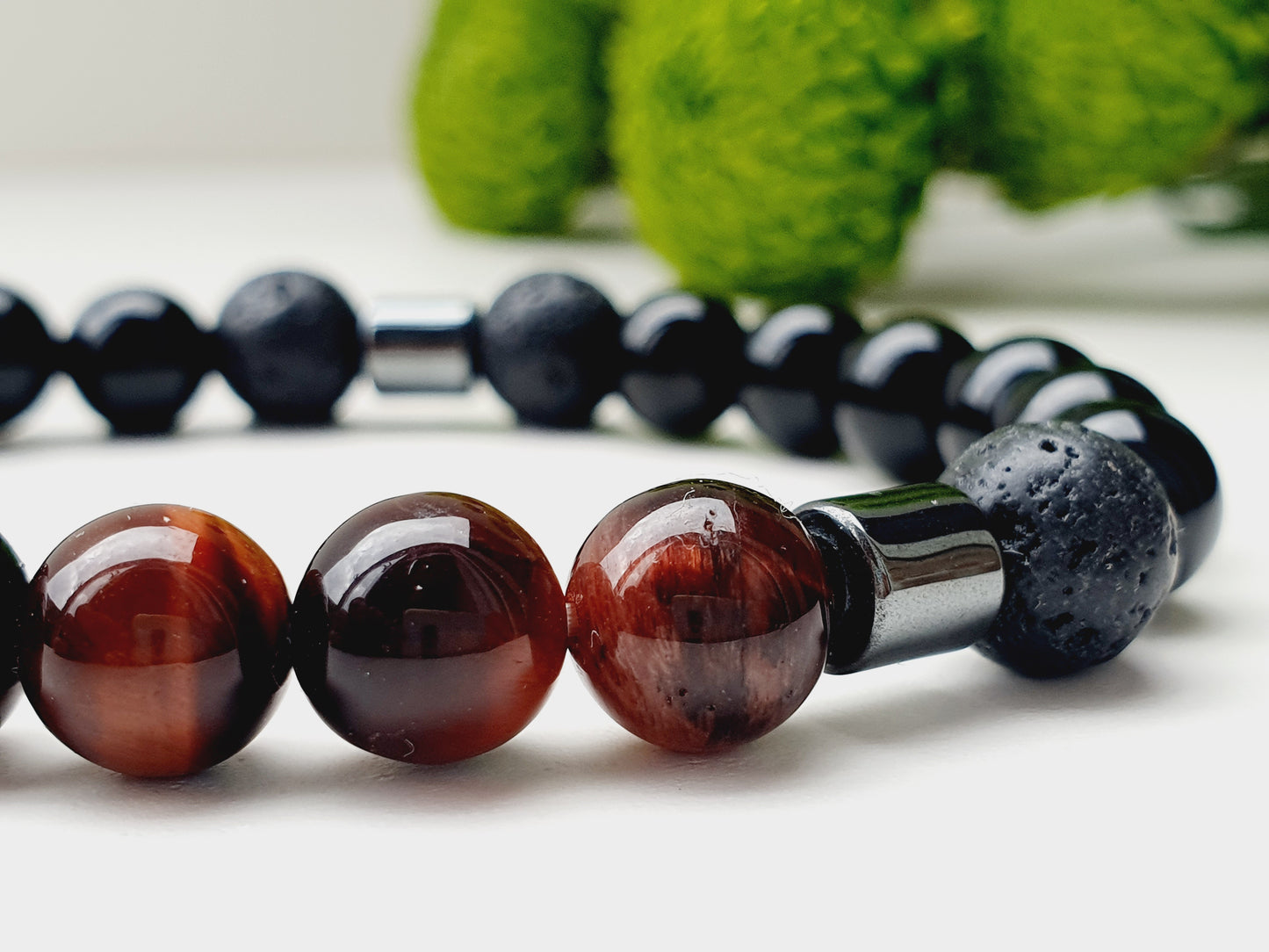 Powerful bracelet from natural stone 8mm bead