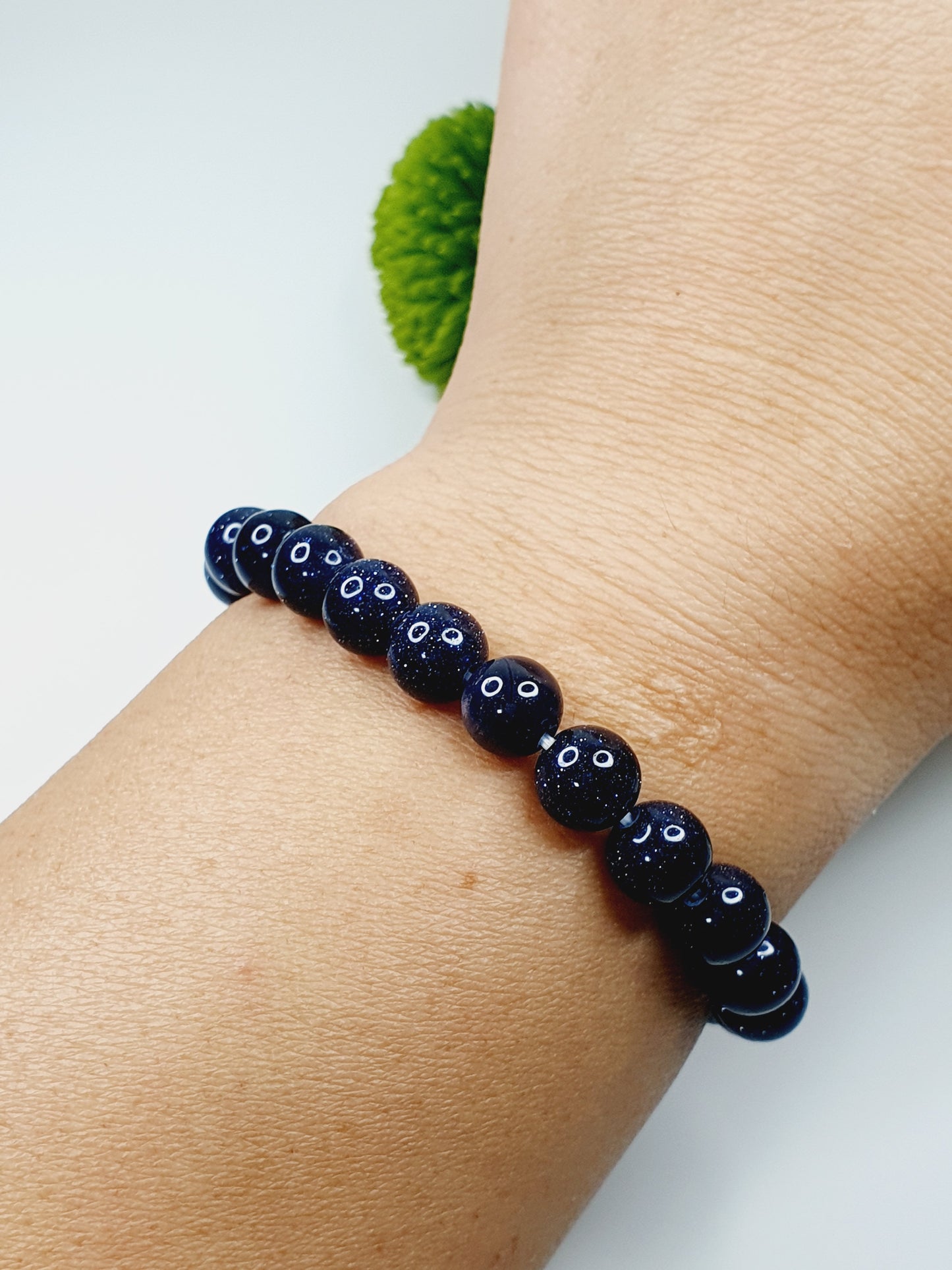 Sandstone bracelet natural gemstone 8mm bead