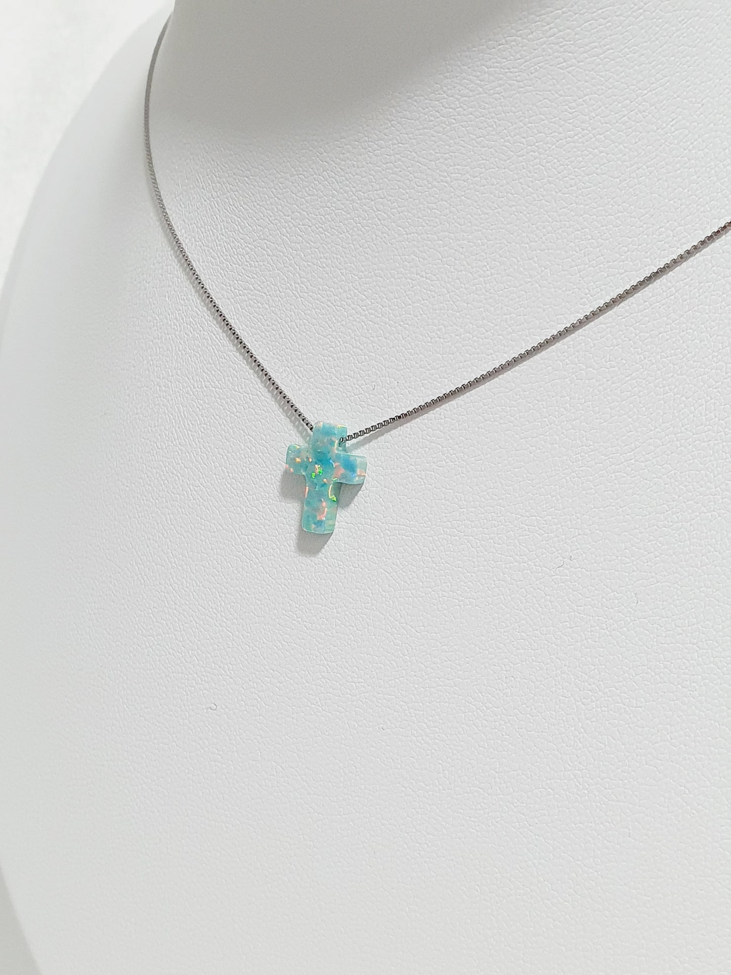 Necklace From Natural Stone Peruvian Opal Pendant, Silver 925, Gift Box Jewellery, Handmade In Uk