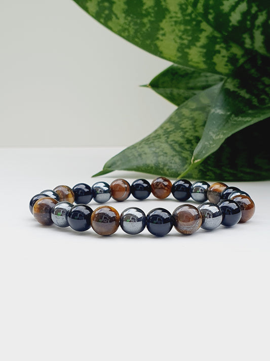Power bracelet from natural stone 8mm bead