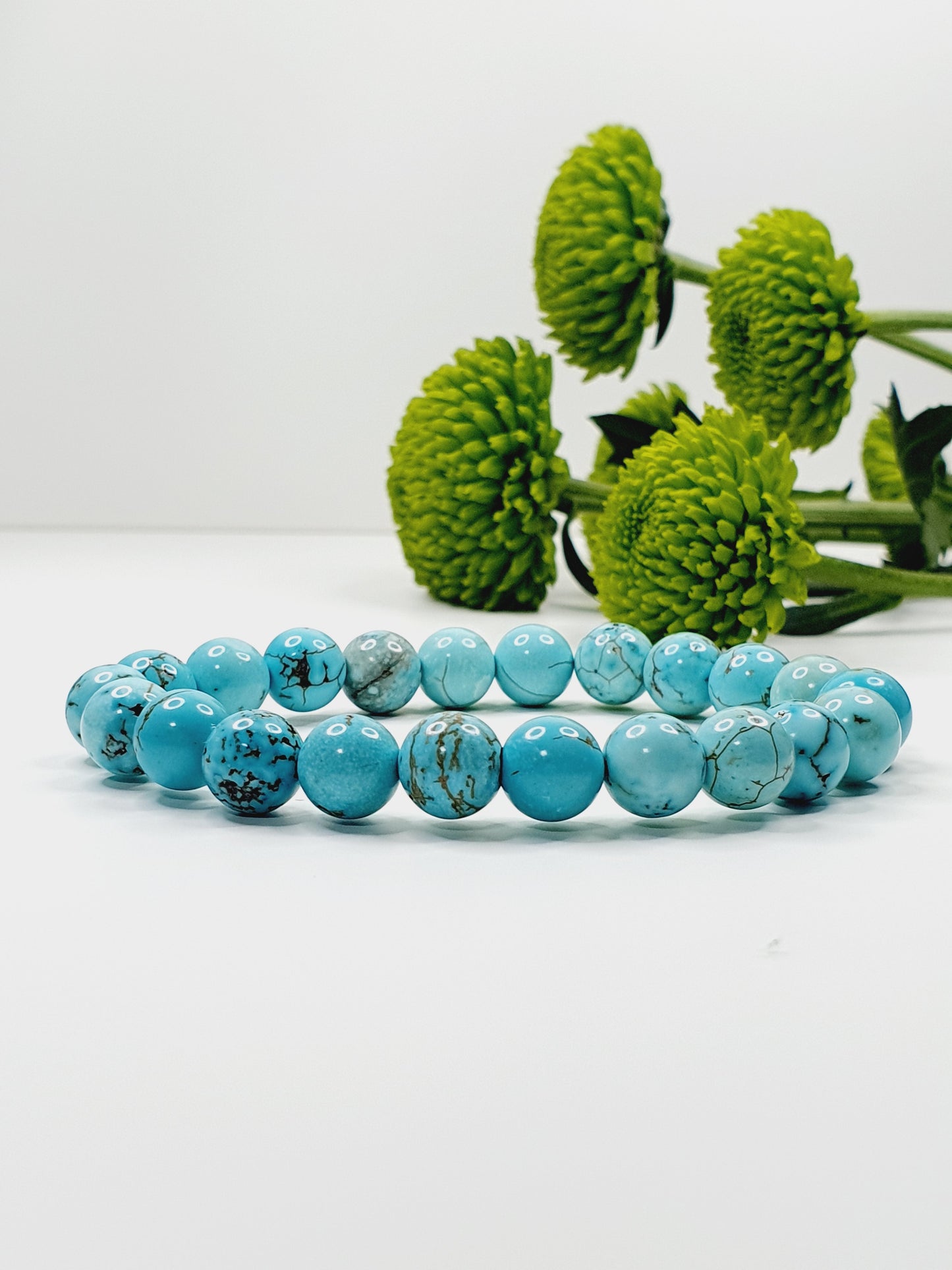 Turquoise natural stone bracelet 8mm bead