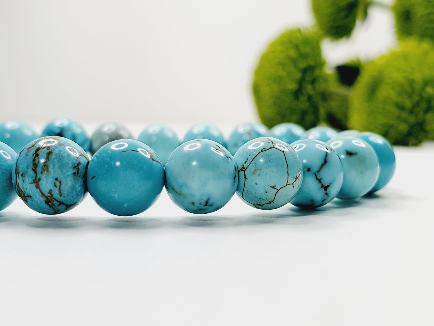 Turquoise natural stone bracelet 8mm bead