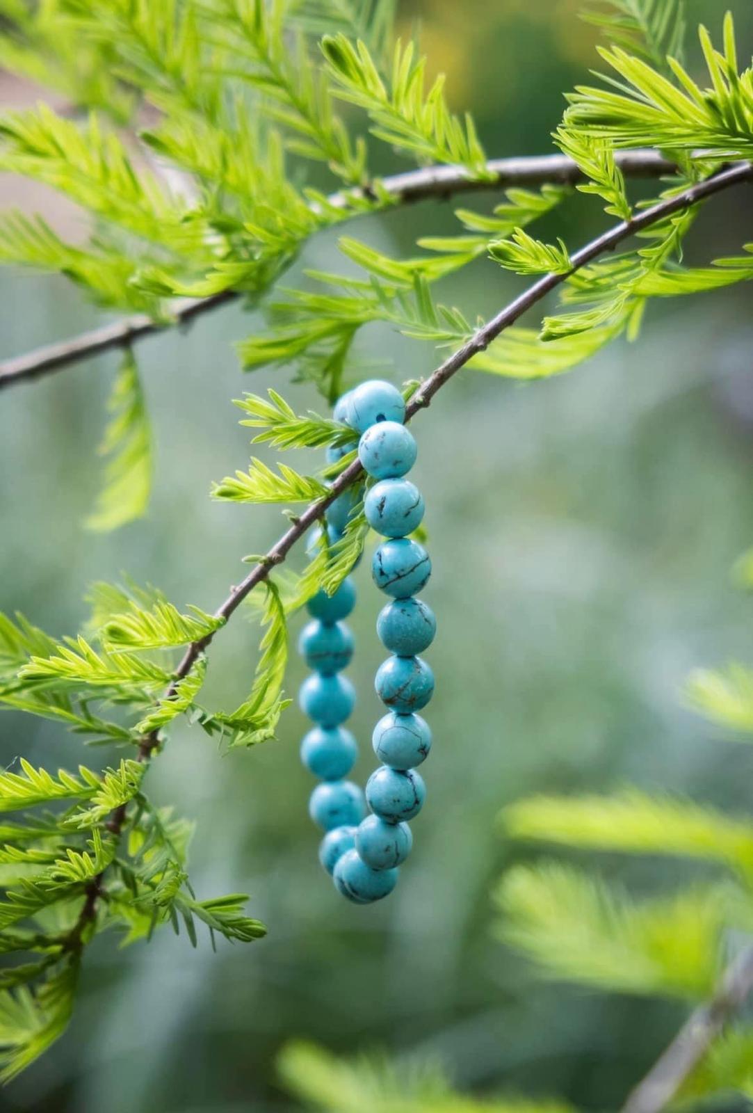 Turquoise natural stone bracelet 8mm bead