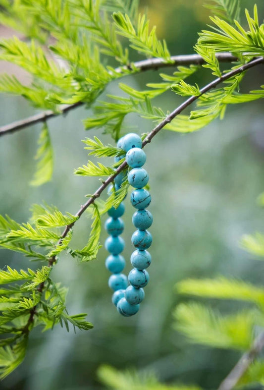Turquoise natural stone bracelet 8mm bead