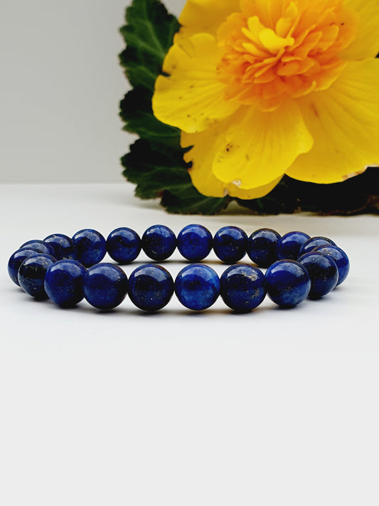 Lapis lazuli natural stone bracelet 8mm bead