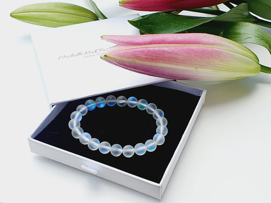 Moonstone natural stone bracelet 8mm bead