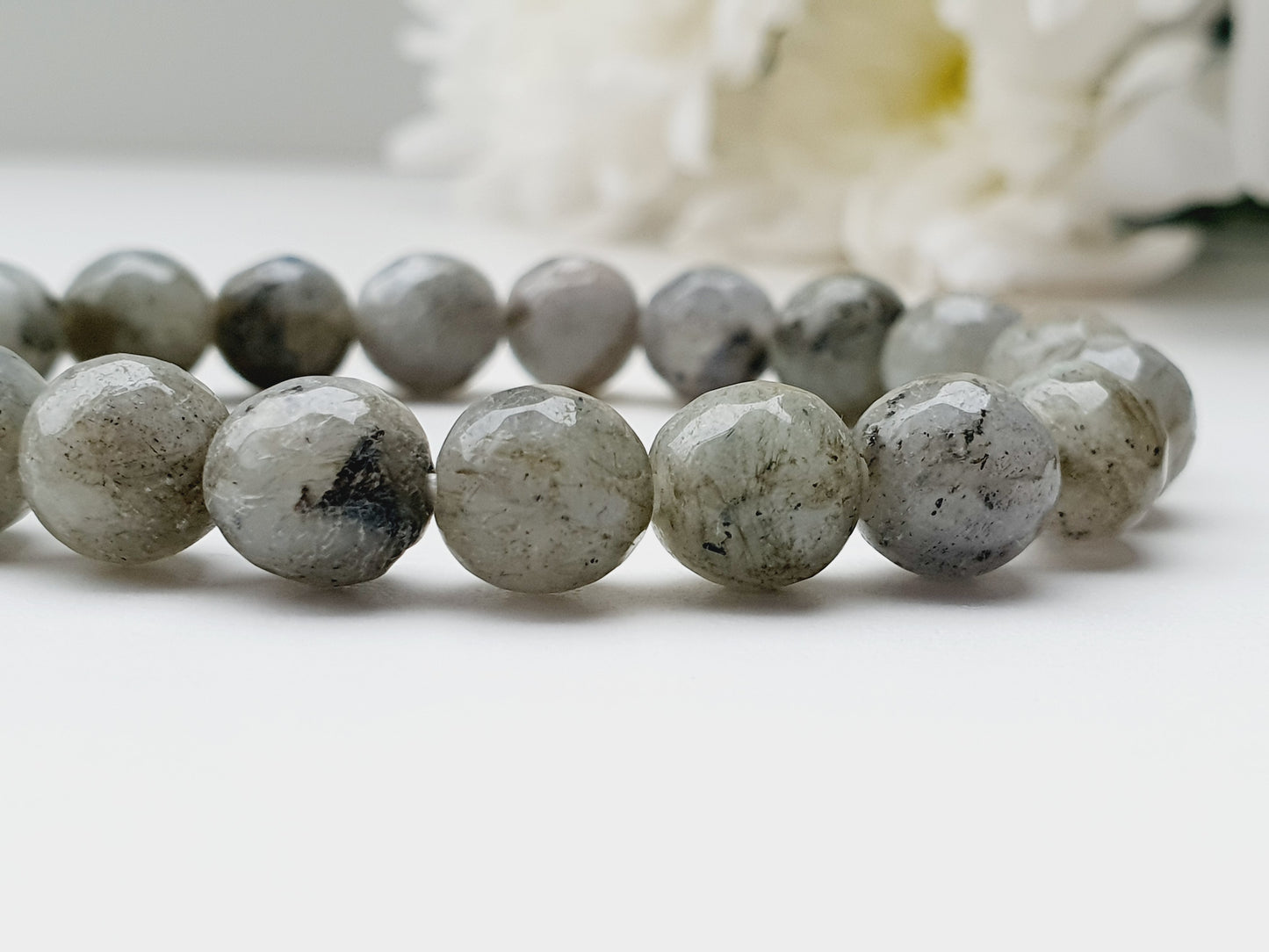 Labradorite natural stone bracelet 8mm bead