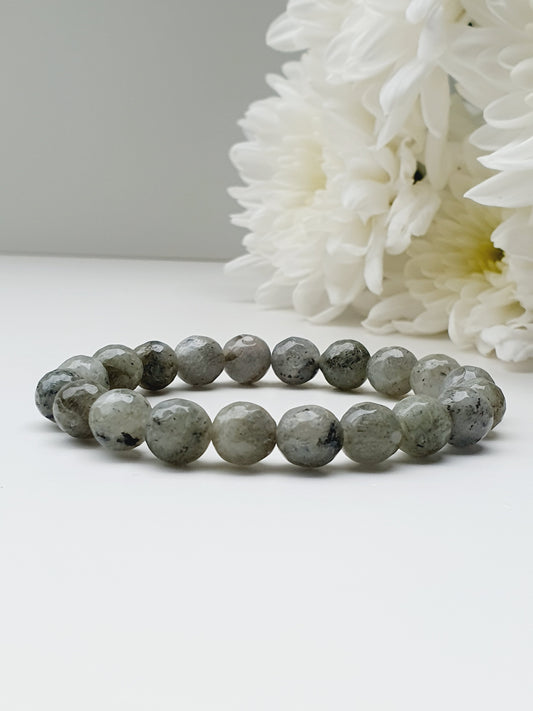 Labradorite natural stone bracelet 8mm bead