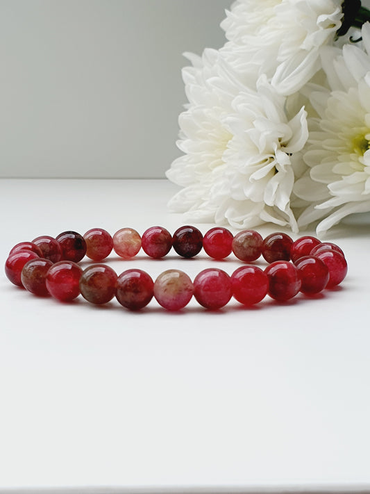 Bracelet from Tourmaline natural stone 8mm bead