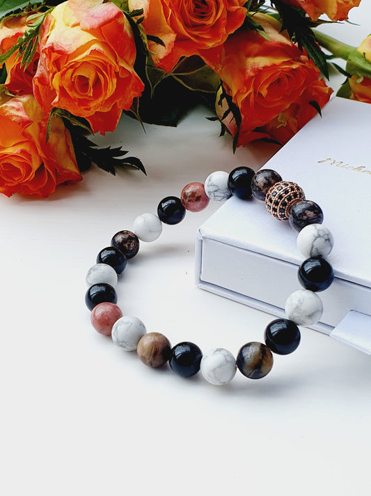 Abundance bracelet from natural gemstone 8mm bead
