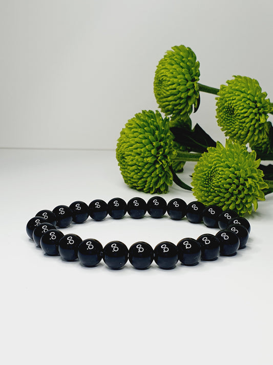 Black Onyx bracelet from natural stone 8mm bead