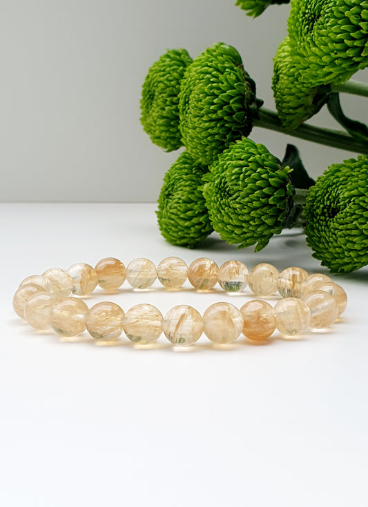 Citrine natural stone bracelet 8mm bead