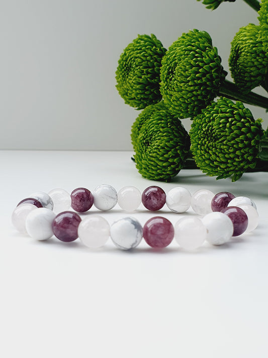 Harmony bracelet from natural gemstone 8mm bead